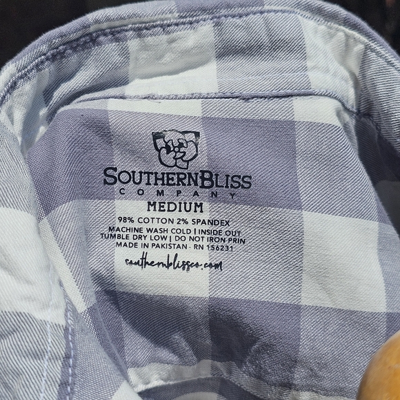 Southern Bliss Company bleached out paid shirt - Picture 6 of 7